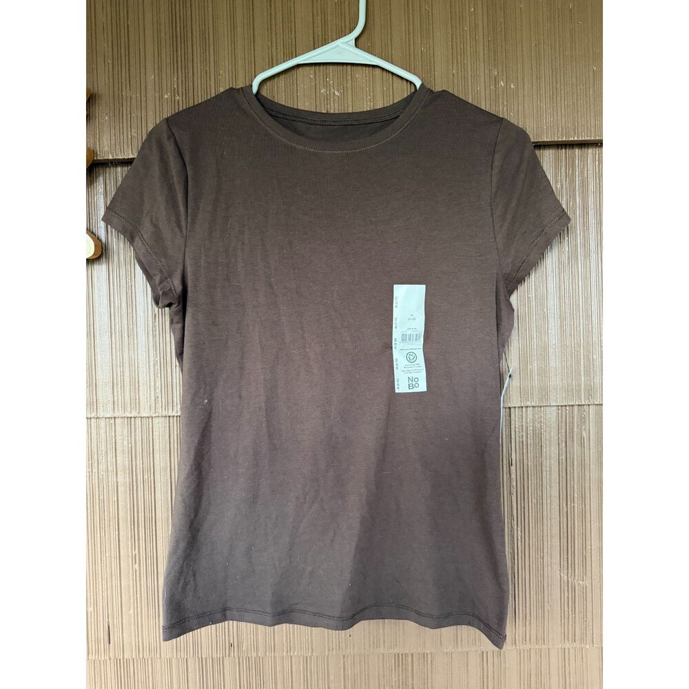 No Boundaries Brown Basic Tee